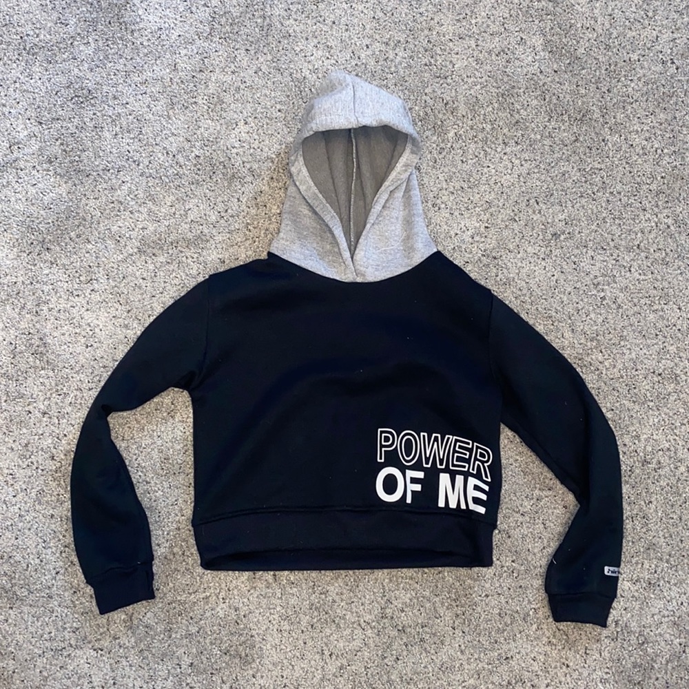 Black and grey hoodie
